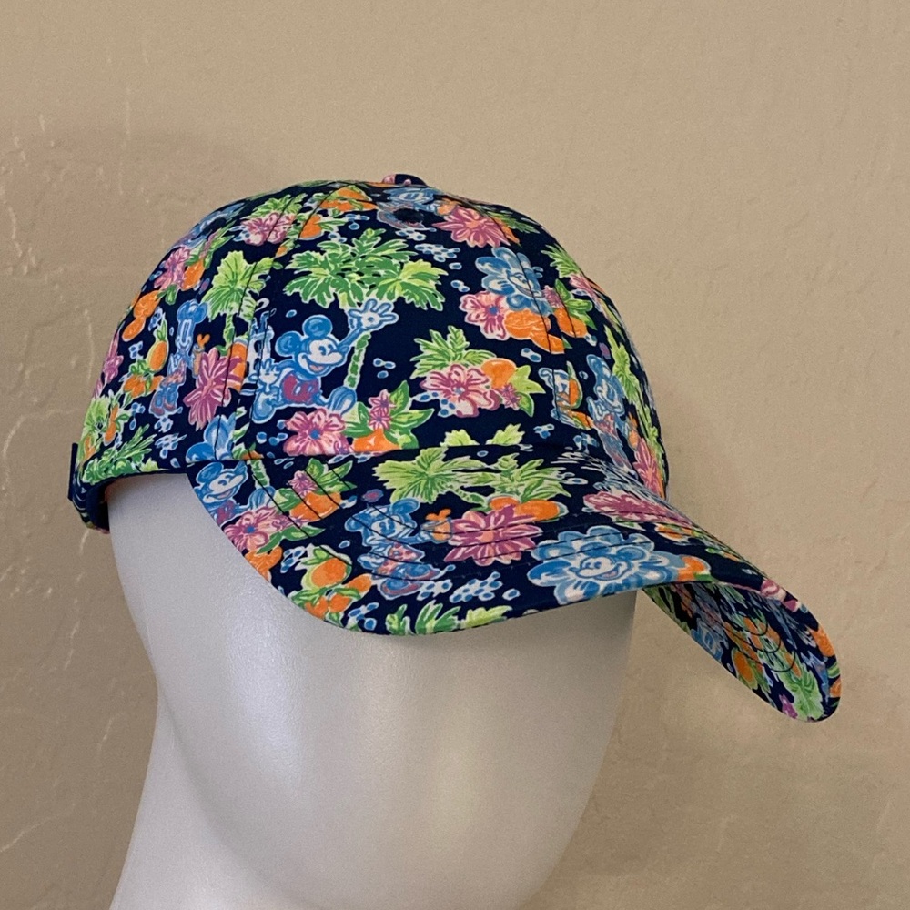 Lilly Pulitzer Floral Cap - Blue, Pink, Green, Orange